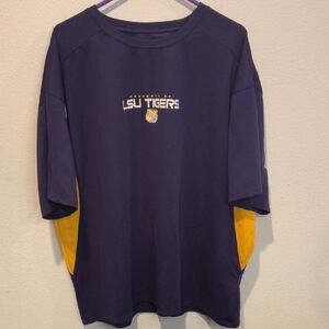 Pro Edge LSU Tigers Purple and Gold Short Sleeve Size XL Tee